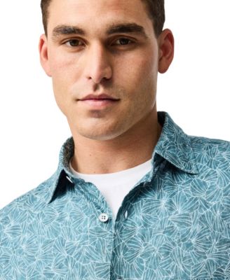 Men's Relax Fit Short Sleeve Linen Shirt