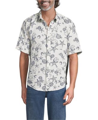 Big & Tall Traditional Fit Short Sleeve Linen Shirt