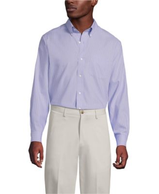 Men's No Iron Supima Cotton Pinpoint Buttondown Collar Dress Shirt