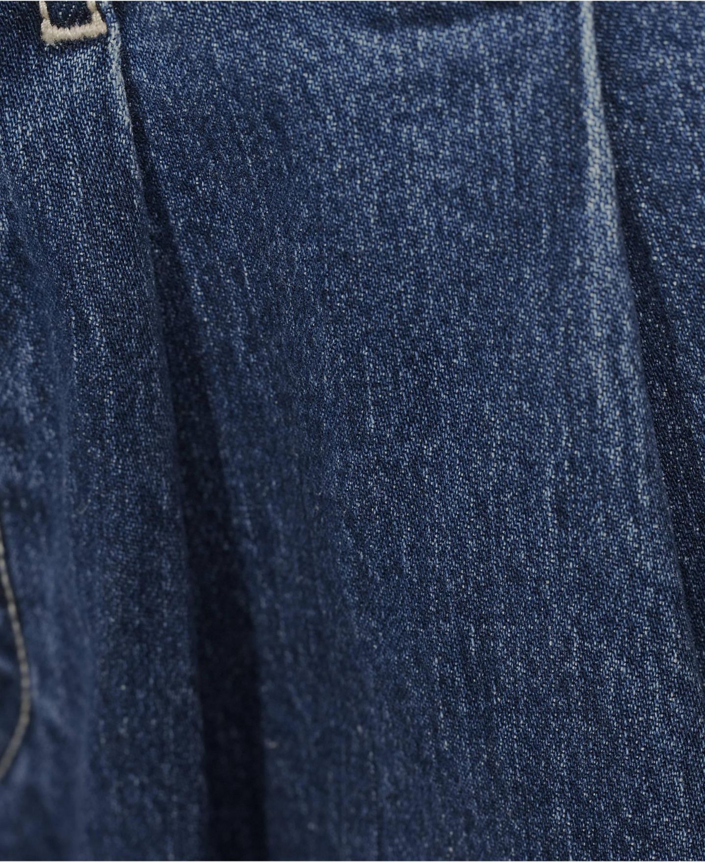 Женские шорты Lands' End Soft Denim High Rise 7" Pleated Trouser, цвет: Варёный — фото 4
