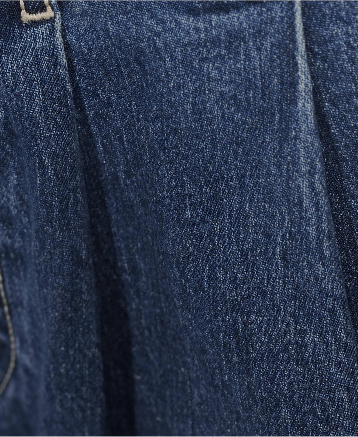 Lands' End Women's Soft Denim High Rise 7" Pleated Trouser Shorts