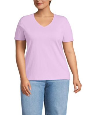 Plus Size Supima Cotton V-Neck T-Shirt