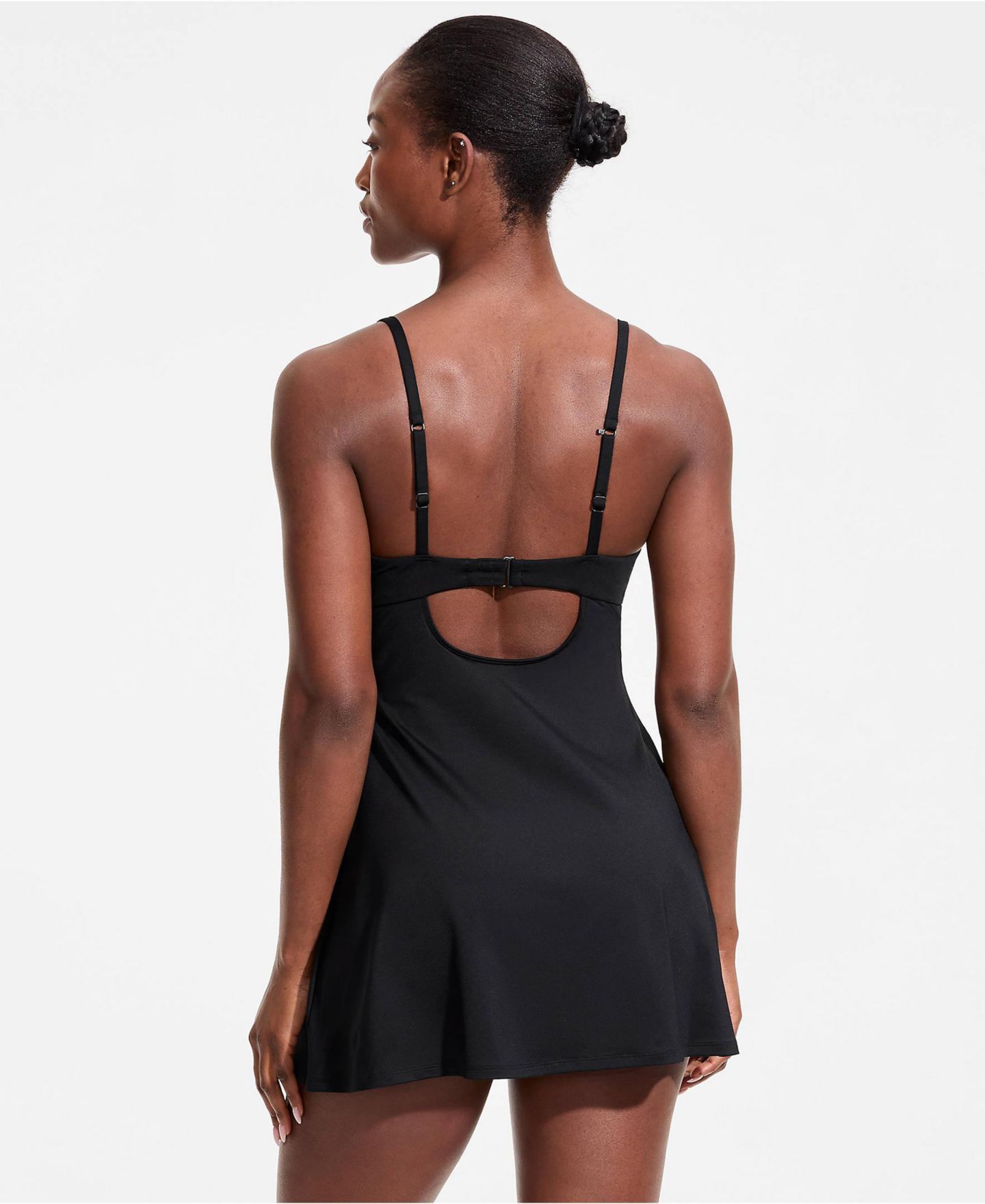 Женское платье Lands' End Underwire Lifting Swim Dress, цвет: Чёрный — фото 2
