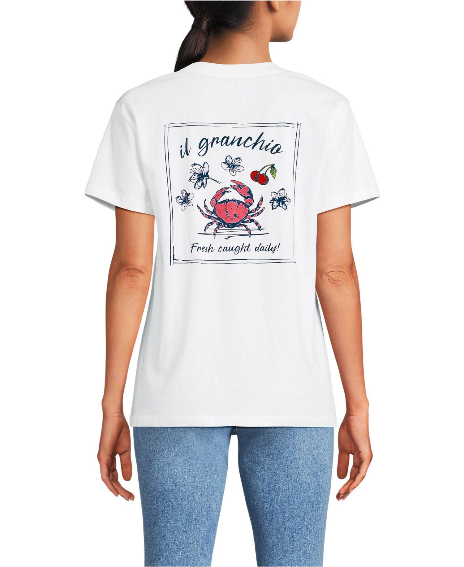 Women's Short Sleeve Crew Neck Graphic T-Shirt