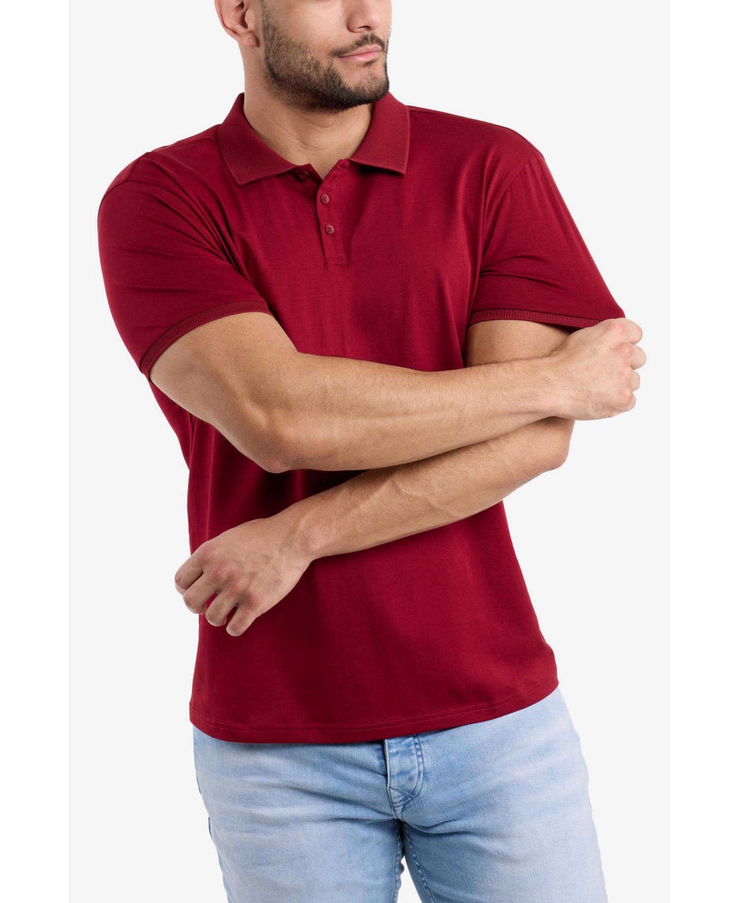 Men's XRAY Short Sleeve New Rib Polo