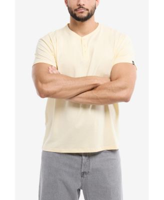 X RAY Big & Tall Basic Henley Neck Short Sleeve T-Shirt