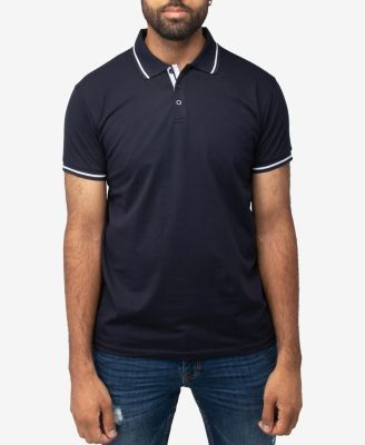 X RAY Men's Basic Short Sleeve Tipped Polo