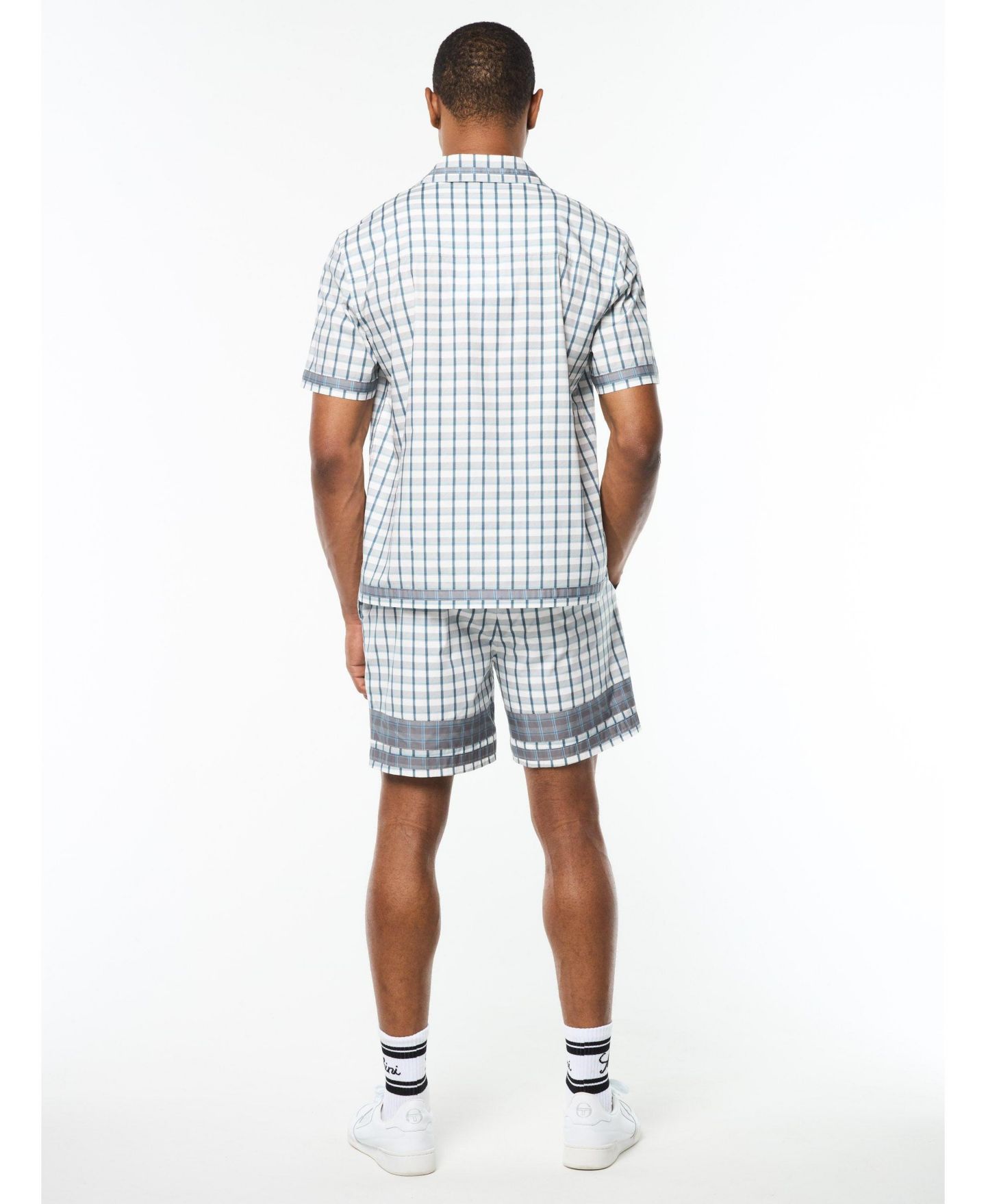 Мужская рубашка Sergio Tacchini Quadretto Cabana, цвет: Яркий белый — фото 4