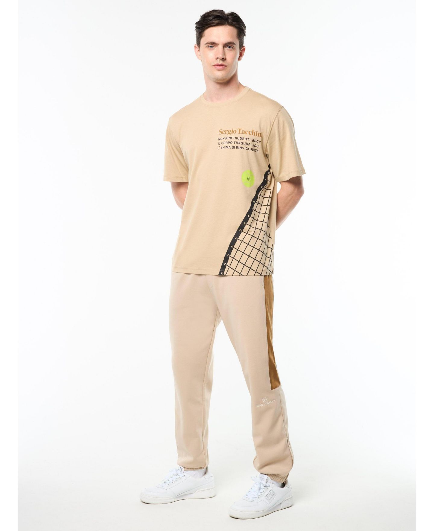 Мужская футболка Sergio Tacchini Netto, цвет: Humus — фото 3