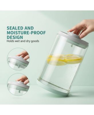 Airtight Glass Jar for Pet Food Kibble Snacks Pantry Storage