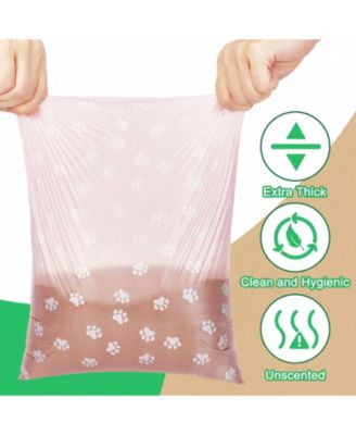 3000 Counts 200 Rolls Dog Poop Bags Plastic Waste Bags Disposable Paw Print
