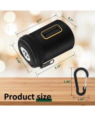 Dog Poop Bag Holder For Leash Nylon Oxford Dispenser With Carabiner Clip