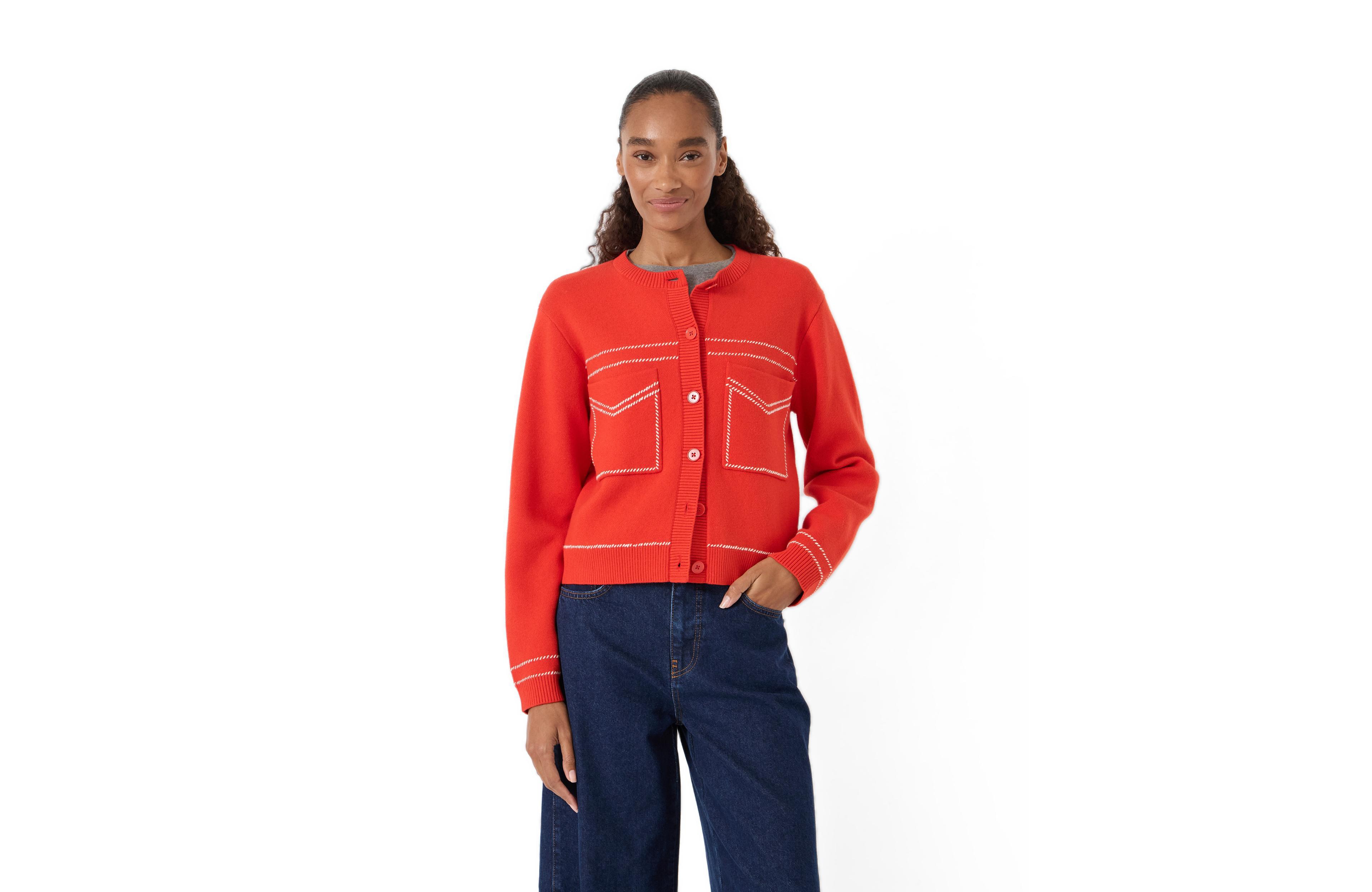 Hush Women's Wool-Blend Stitch Detail Cardigan