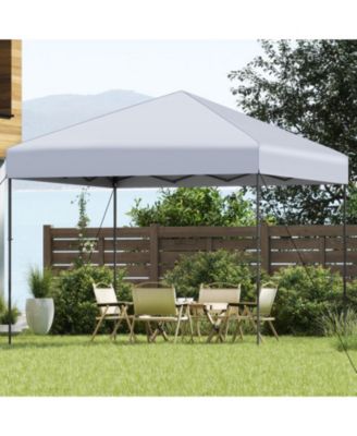 10 x 10 ft Pop Up Canopy Tent with Carrying Bag Eight Stakes and Wind Ropes