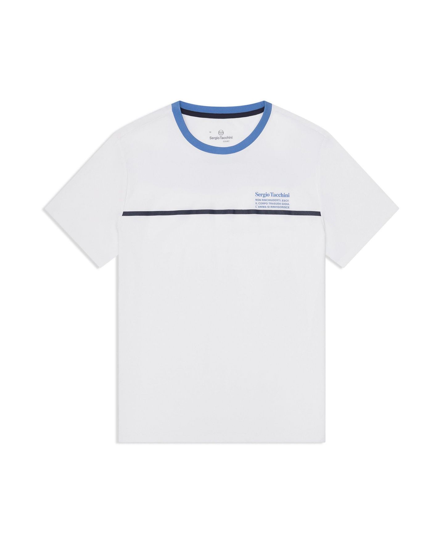 Мужская футболка Sergio Tacchini Campo Court, цвет: Яркий белый — фото 5