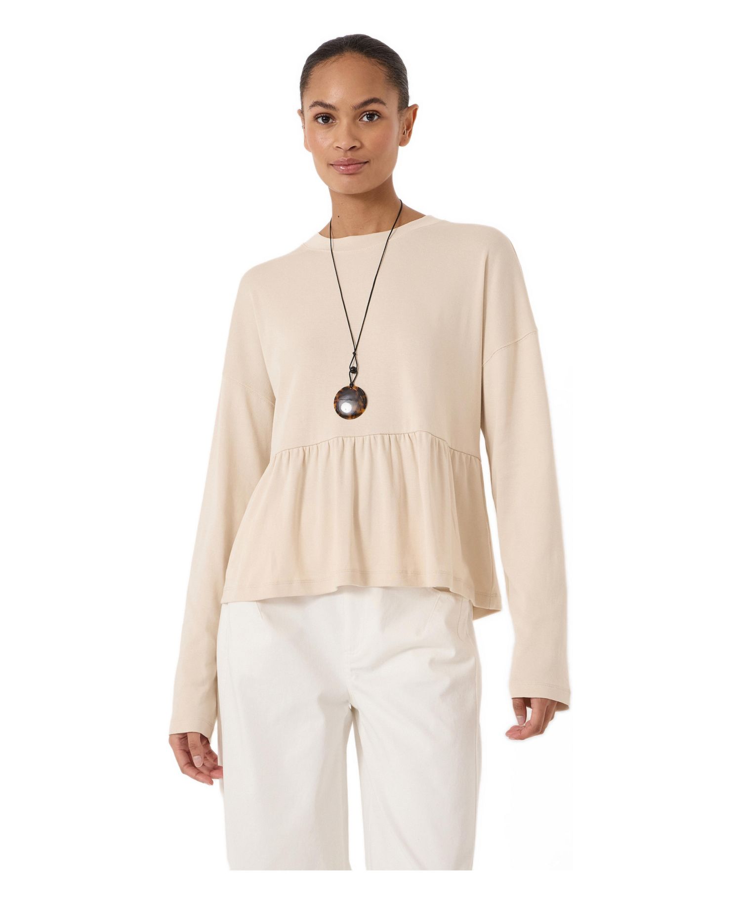 Women's Sana Peplum Jersey Top
