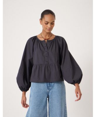 Women's Beck Cotton Peplum Blouse