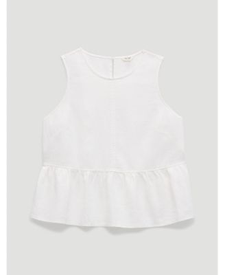 Women's Nomie Linen Blend Peplum Top