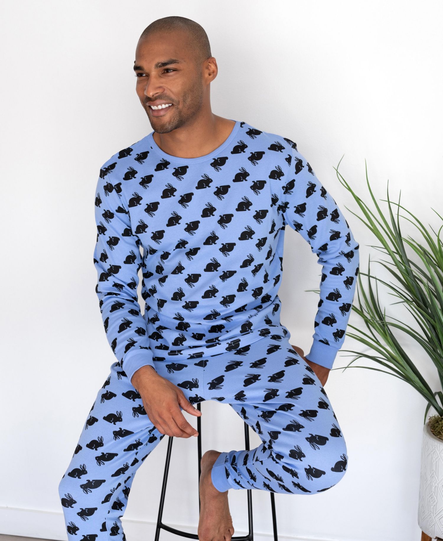 Men's Matching Family Two Piece Cotton Easter Pajamas