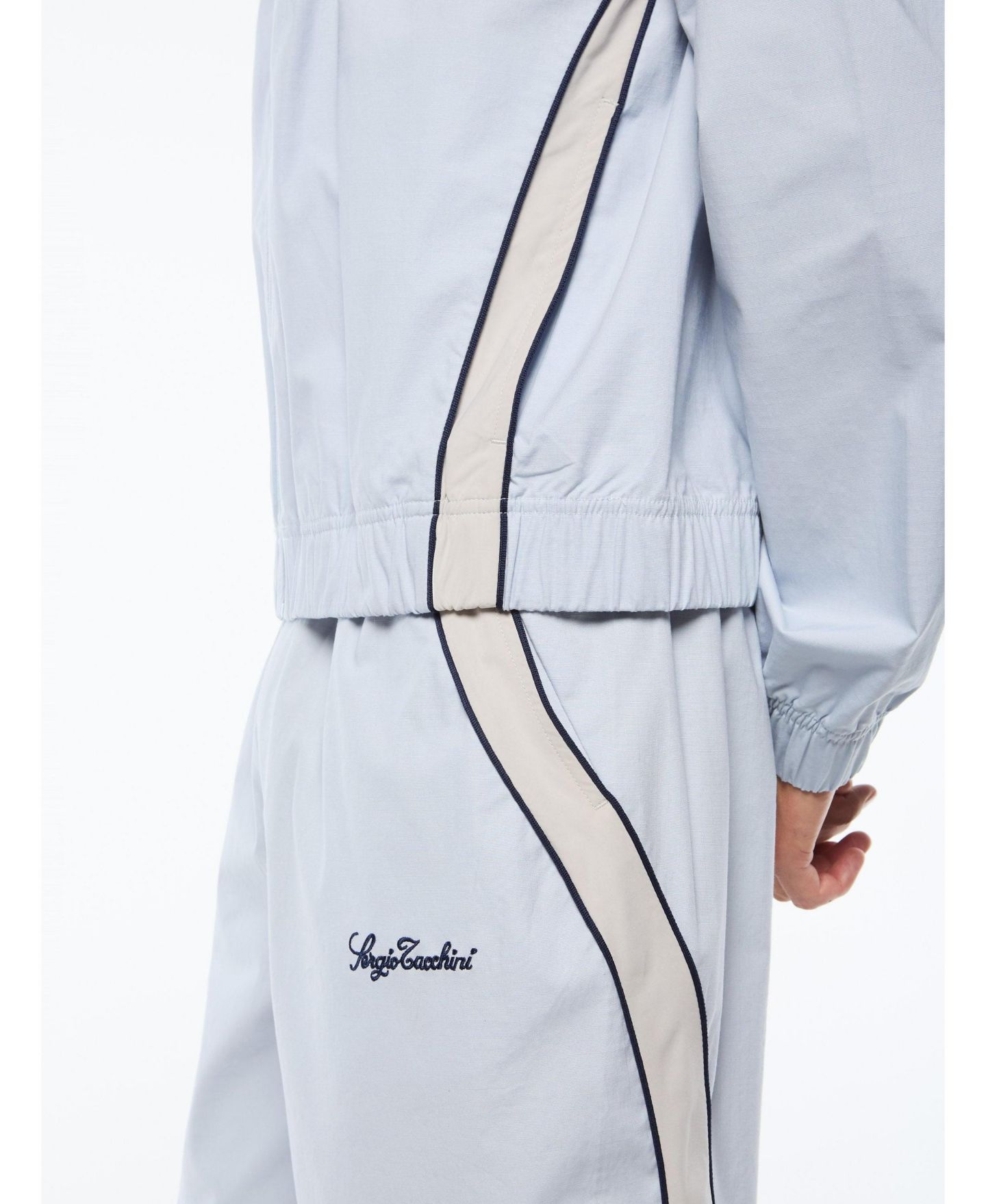 Мужская куртка Sergio Tacchini Fiamma Track, цвет: Синий — фото 2