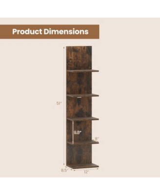 5-Tier Wall Mounted Floating Shelf Unit