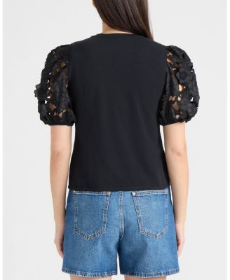 Women's Lace Sleeve Top