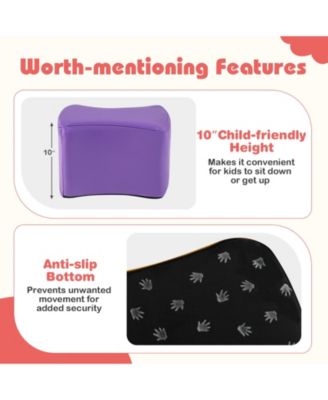 Six Piece Modular Kids Stool Set with Butterfly Design