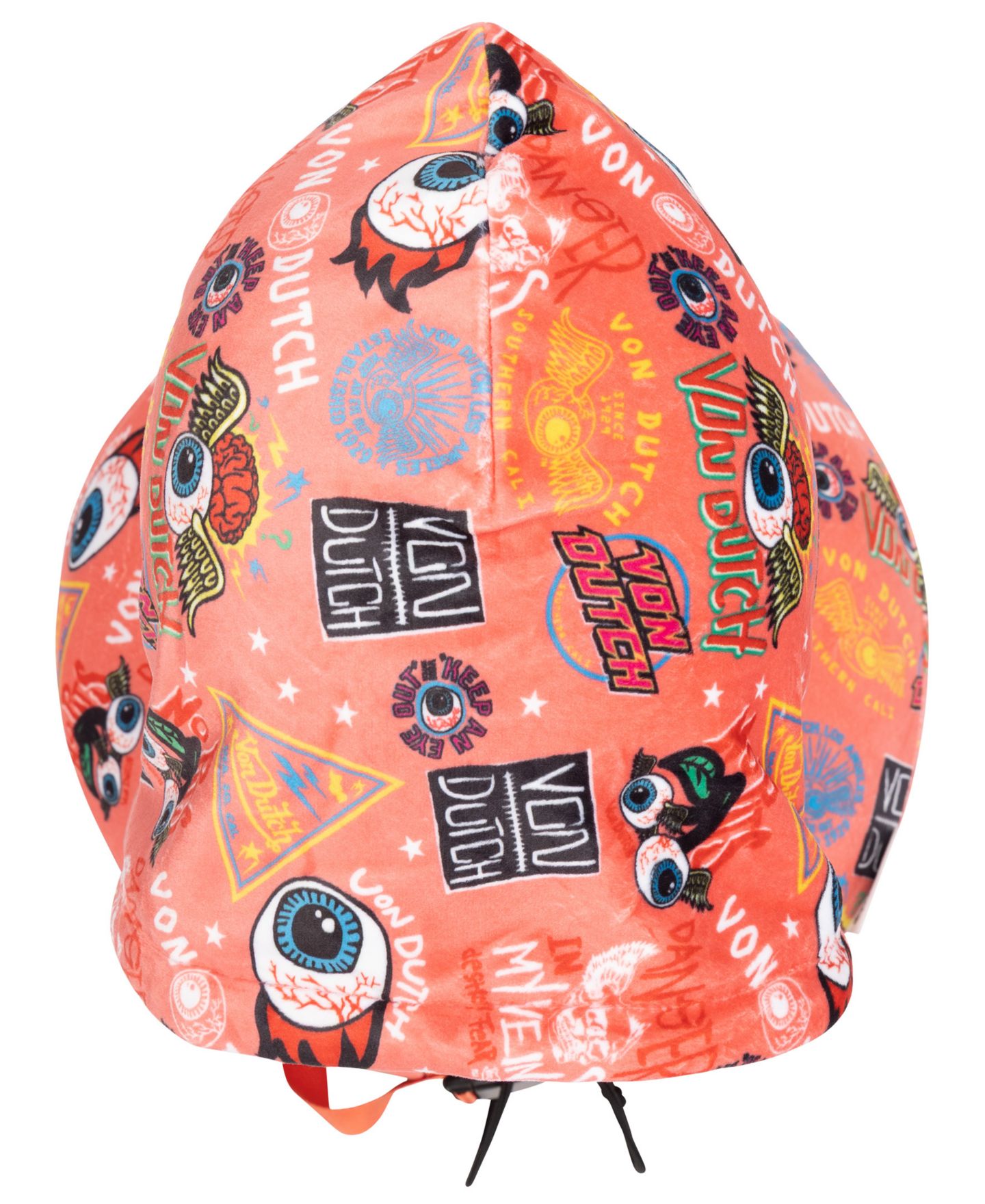 Подушка Von Dutch Jax Hooded Memory Foam 11" Travel Neck Pillow, цвет: Розовый — фото 6