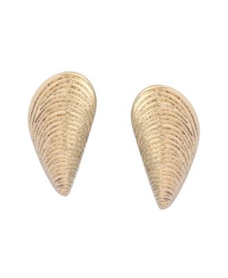 Gold Vintage Luxe Shell Post Earrings