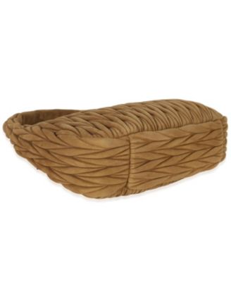 Brown Suede Matelasse Wander Hobo