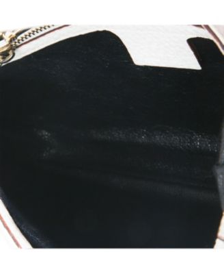 White Grained Leather Small Jackie Hobo