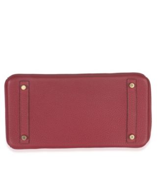 Rouge Grenat Togo Birkin 30 GHW