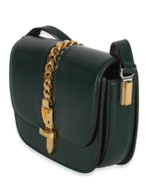 Dark Green Calfskin Mini Sylvie 1969 Bag