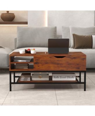 Lift Top Coffee Table with Hidden Storage