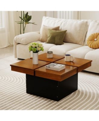 Square Center Table, Mid Century Modern Coffee Table