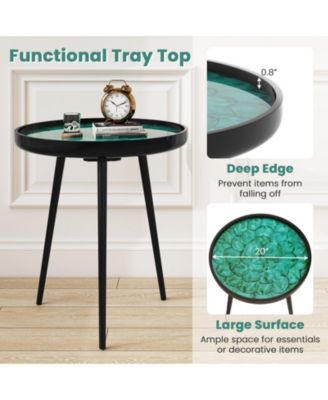 Modern Coffee End Table Sea Shell Design Mid Century