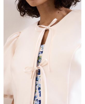 Women's Paulina Cropped Puff-Sleeve Jacket