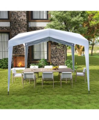 10 x 10 ft Pop Up Canopy Tent with Corner Locking System and Portable Wheeled Bag
