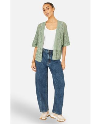 Women's Crochet Edge To Edge Cardigan