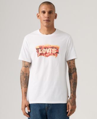 Men's Graphic Logo Detail Crewneck T-Shirt