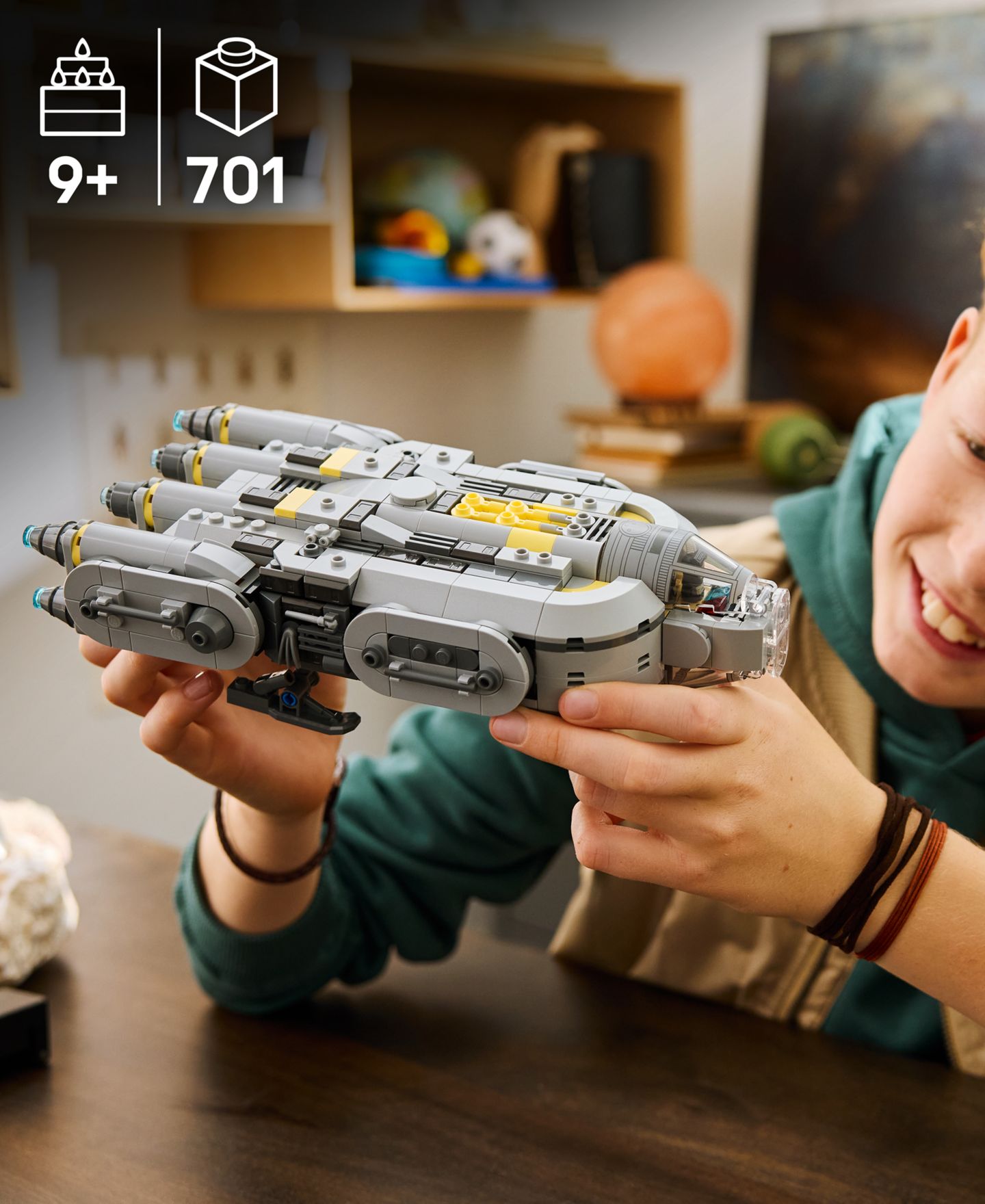 Детский конструктор LEGO® Star Wars: The Mandalorian and Grogu Anzellan Starship 75445 Building Set, 701 Pieces — фото 3