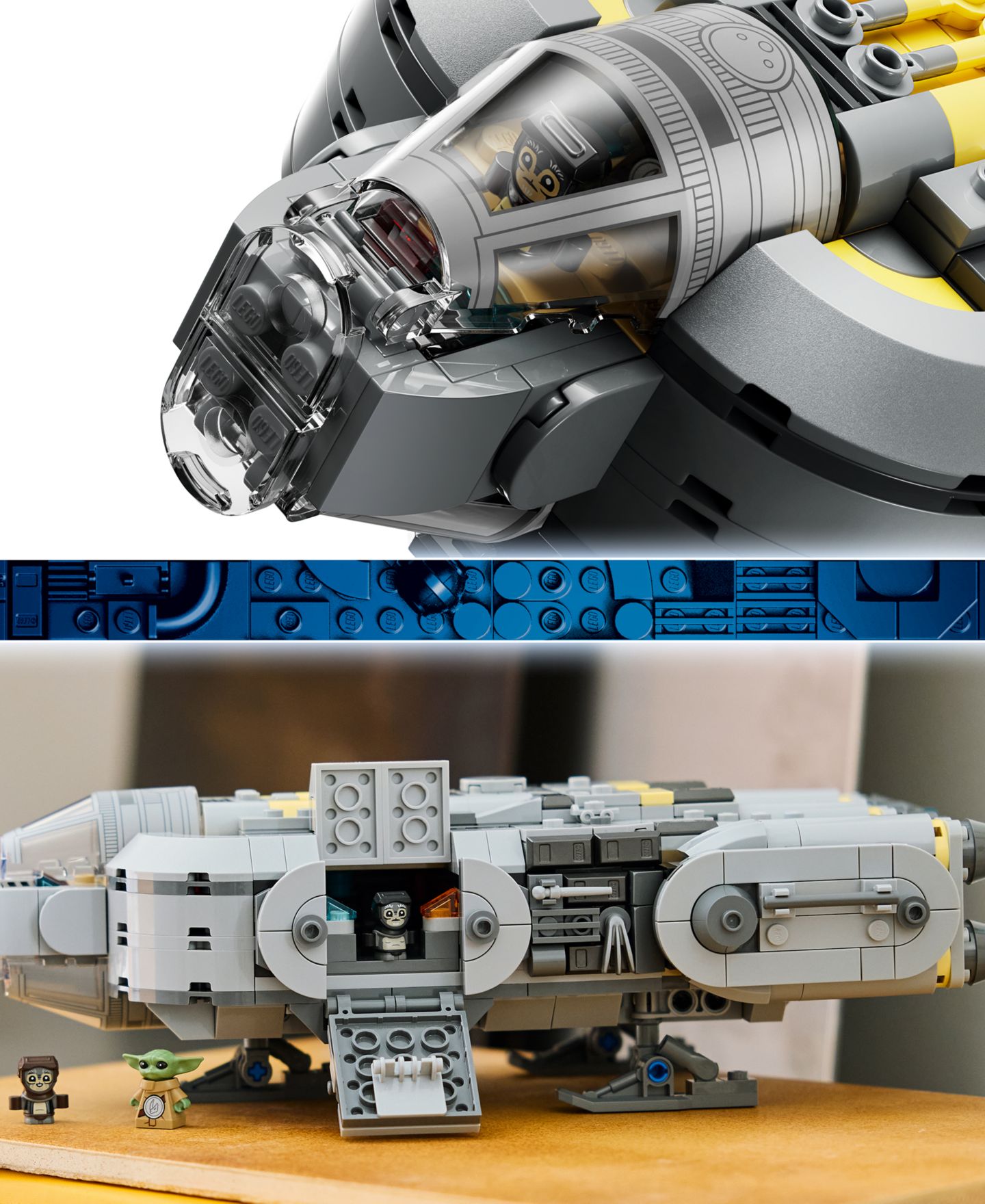 Детский конструктор LEGO® Star Wars: The Mandalorian and Grogu Anzellan Starship 75445 Building Set, 701 Pieces — фото 5