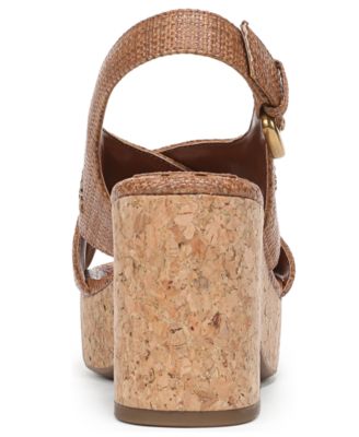 Women's Hanfleur Floral Raffia Platform Cork Sandals