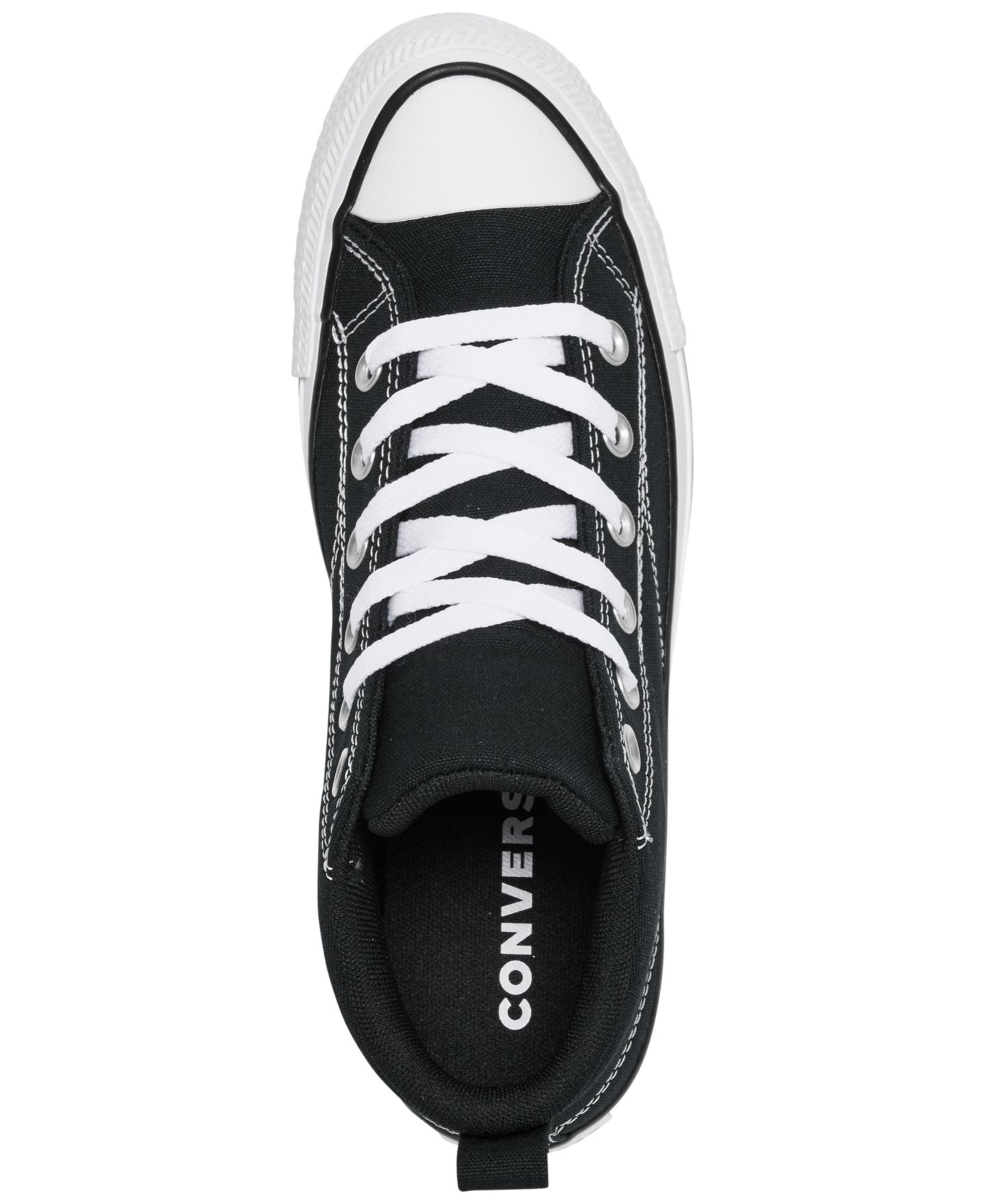Детские повседневные кроссовки Converse Chuck Taylor All Star Malden Street, цвет: Чёрный / Белый — фото 5