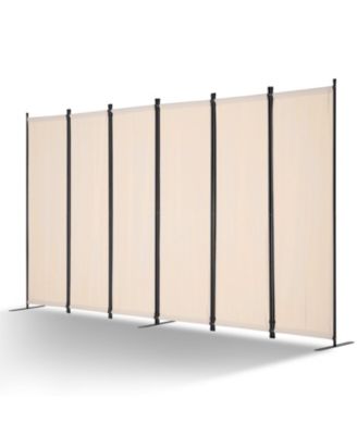 Room Divider, 6 Panel Folding Privacy Screen for Room Separation