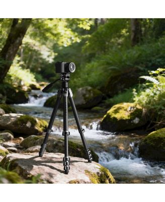 AP255Pro 5-Section Carbon Fiber Portable Video Tripod