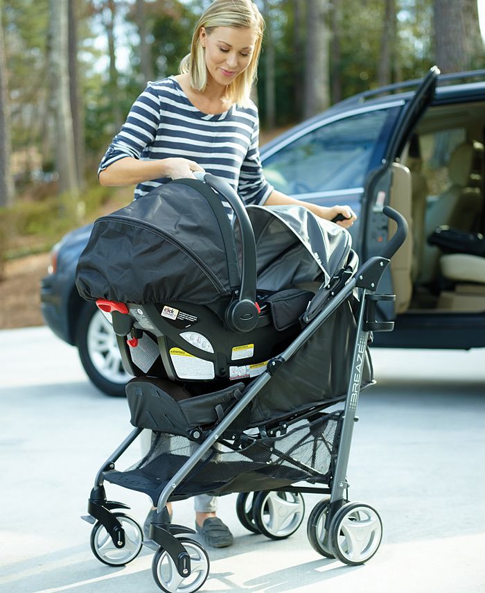 Graco Baby Breaze Stroller & SnugRide Click Connect 35 Infant Car Seat ...
