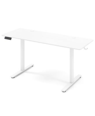 Standing Desk with 3 Memory Heights, 2 Hanging Hooks and Cable Management Holes