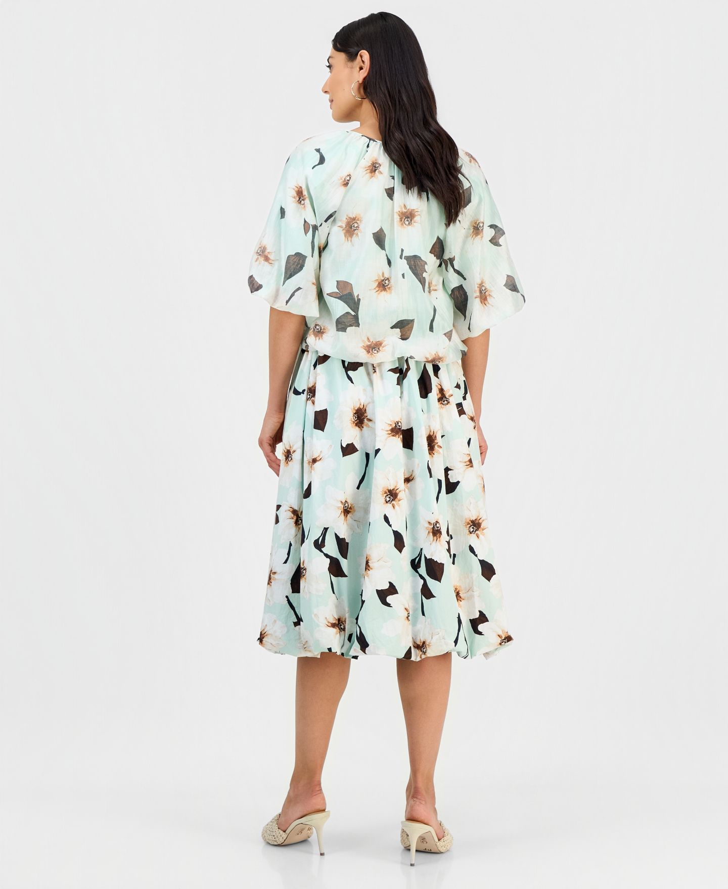 Женская юбка I.N.C. International Concepts Petite Printed Pull-On Midi, цвет: Kari Garden — фото 5