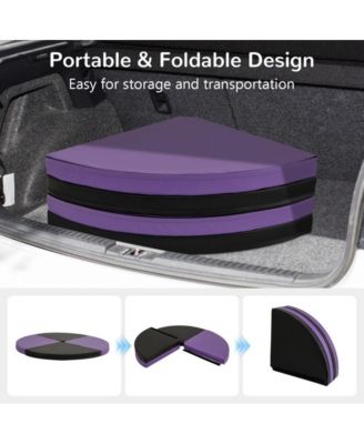 Pole Dance Crash Mat Round Portable Yoga Mat with EPE Foam